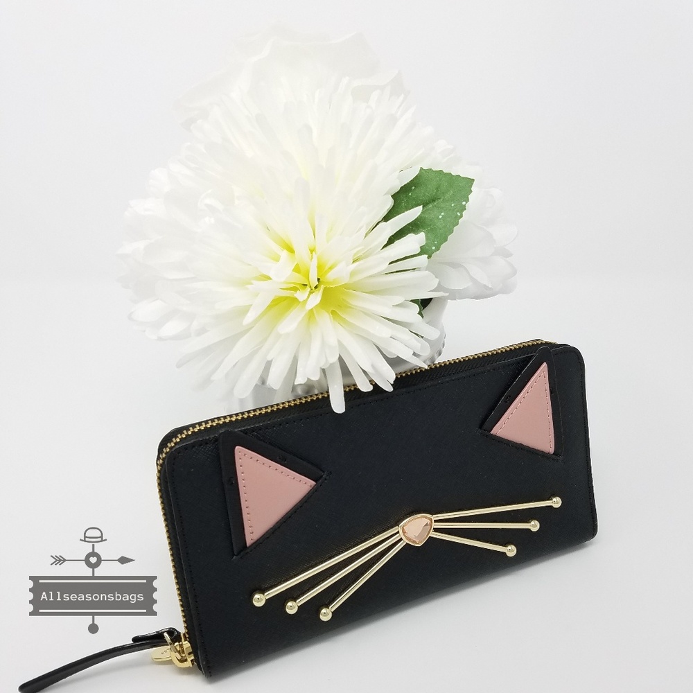 Kate spade cat wallet jazz things up black - Picture 3 of 8